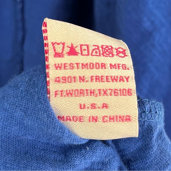 Panhandle Womens L XL Blue Bandana Open Front Waterfall Cardigan Cotton Stretch - Picture 9 of 16